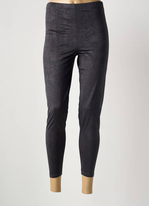 Legging effet matière satinée taille normale gris DEOMINO femme