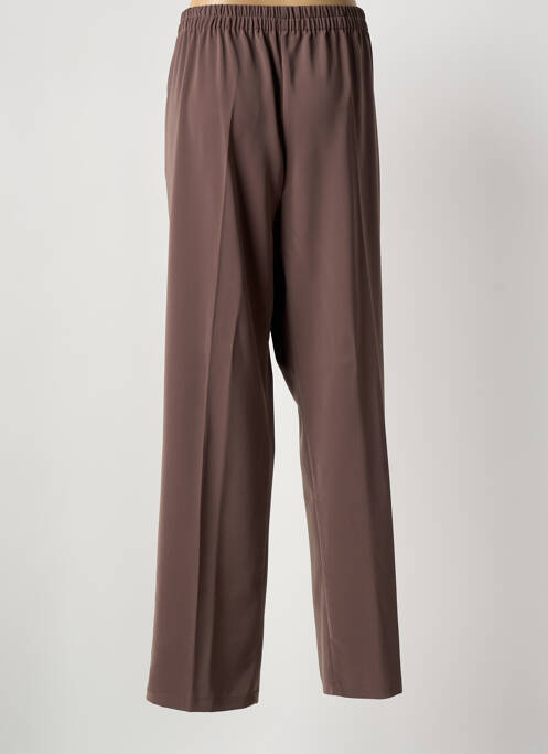 Pantalon droit marron clair DEOMINO femme