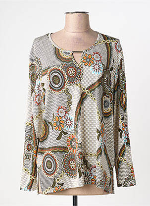 T-shirt manches longues manches longues vert WEEK END A PARIS femme