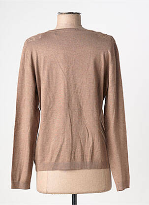 Gilet manches longues stretch marron OSCAR B femme