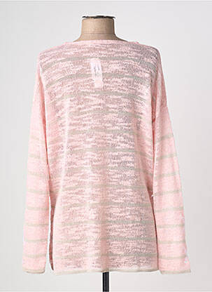 Pull tunique stretch manches longues rose ADN COLLECTION femme