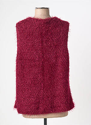 Gilet sans manche coupe cintrée rouge LAURAME femme