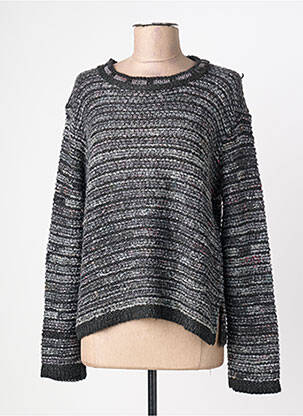 Pull stretch manches longues gris MIRASATI femme