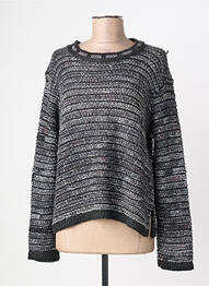 Pull tissage chiné manches longues gris MIRASATI femme