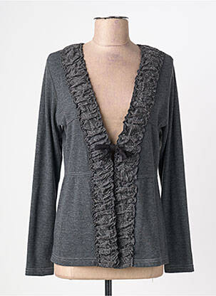 Gilet manches longues stretch gris TELMAIL femme