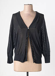 Gilet manches longues stretch noir QUATTRO femme