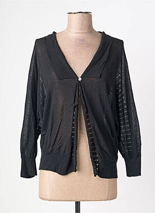 Gilet manches longues stretch noir QUATTRO femme