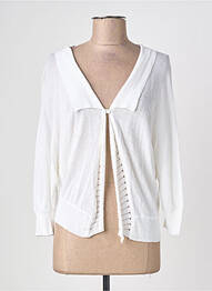Gilet manches longues stretch blanc QUATTRO femme