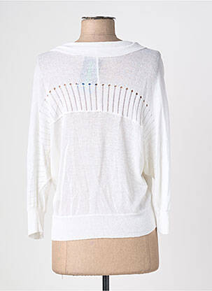 Gilet manches longues stretch blanc QUATTRO femme