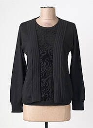 Gilet manches longues stretch noir I.ODENA femme