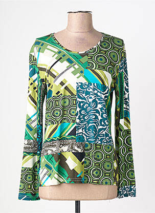 T-shirt manches longues manches longues vert FINETTE femme