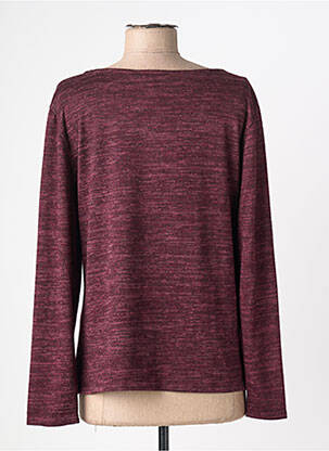Top stretch manches longues rouge ALEXE femme