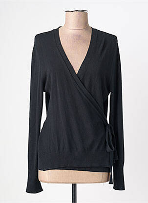Gilet cache-cœur stretch noir LUISA VIOLA femme