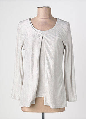 Twin-set coupe cintrée gris HONEY MOON femme