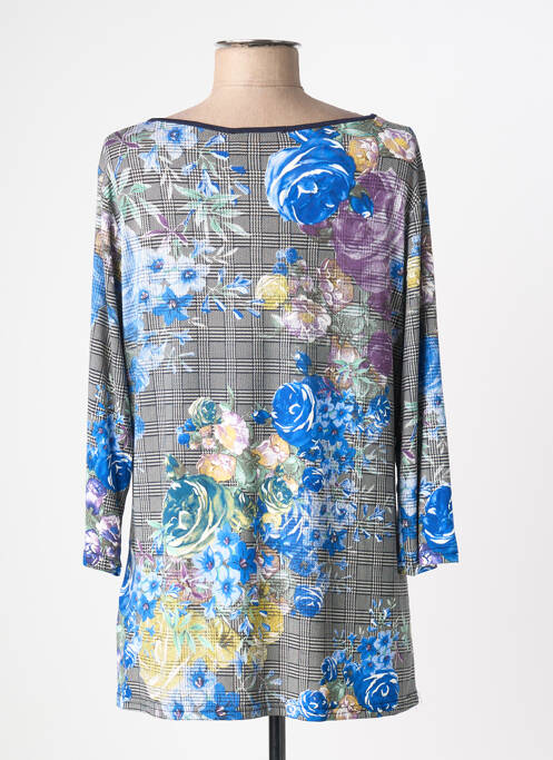 T-shirt manches 3/4 manches 3/4 bleu DEOMINO femme