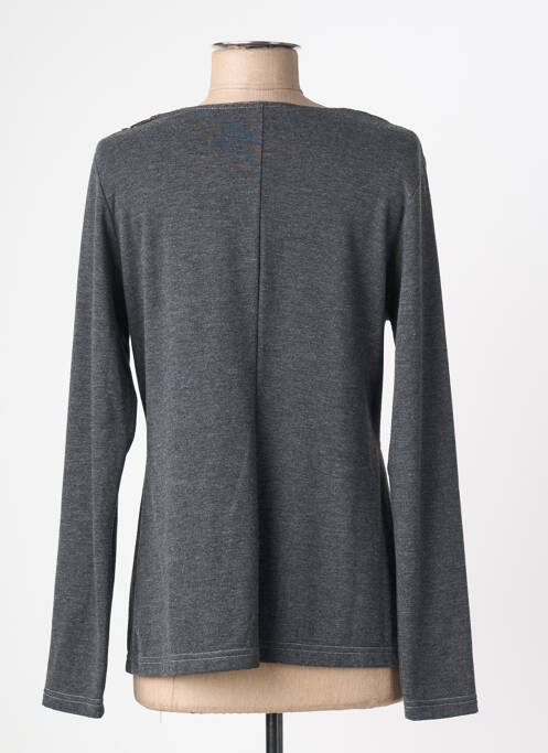 Gilet manches longues stretch gris TELMAIL femme