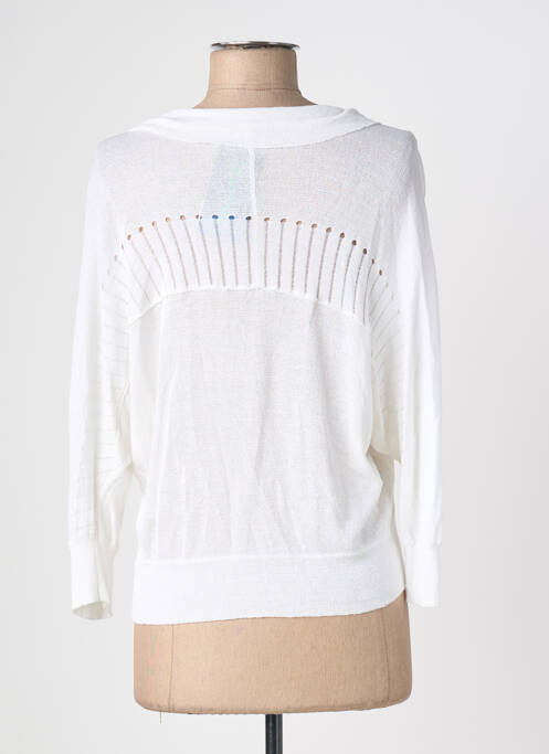 Gilet manches longues stretch blanc QUATTRO femme