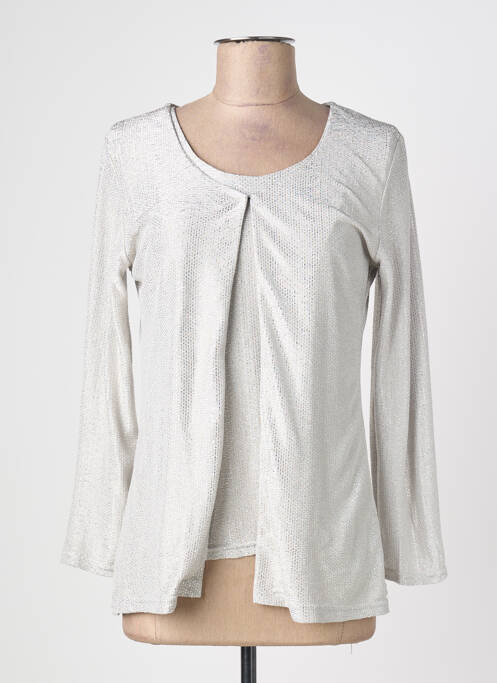 Twin-set coupe cintrée gris HONEY MOON femme
