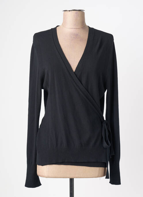 Gilet cache-cœur noir LUISA VIOLA femme