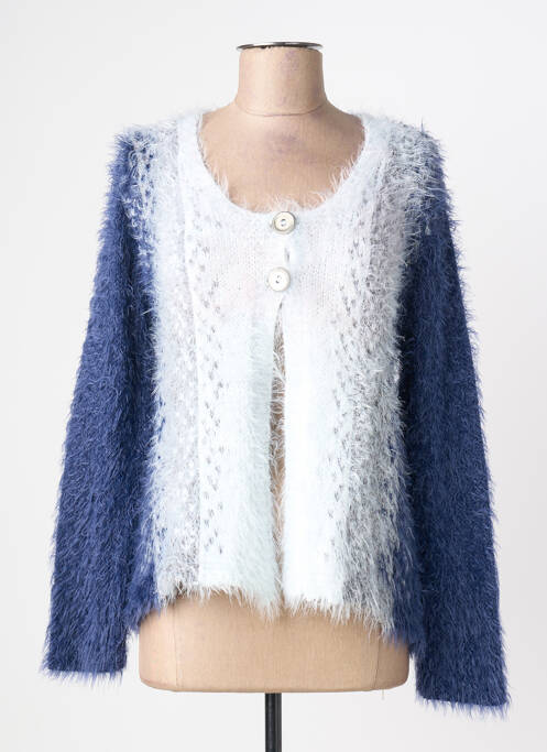 Gilet manches longues bleu LES ZAZIES femme