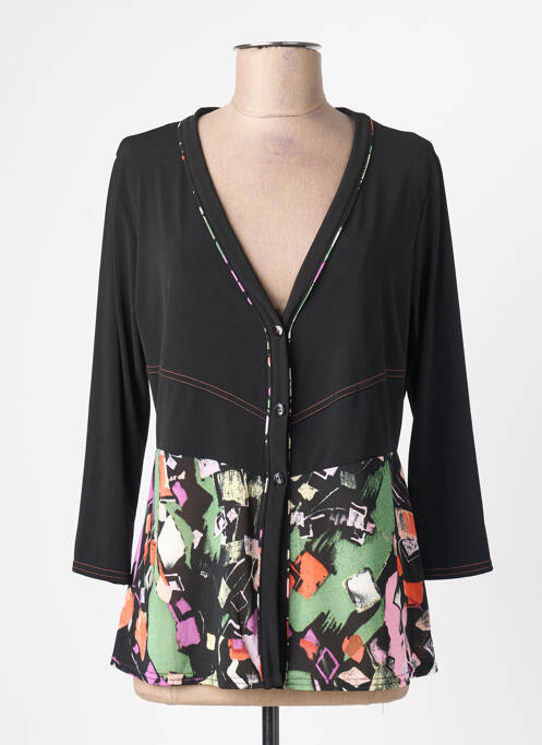 Gilet manches longues noir TELMAIL femme