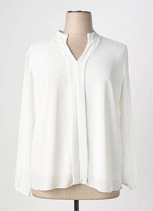 Blouse manches longues manches longues blanc QUATTRO femme