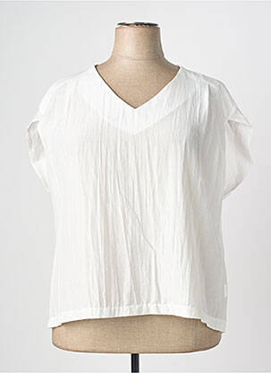 Top manches courtes manches courtes blanc QUATTRO femme