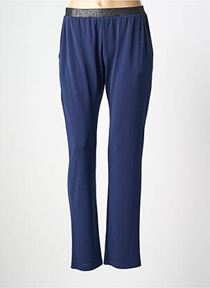 Pantalon droit taille élastique bleu JUMFIL femme