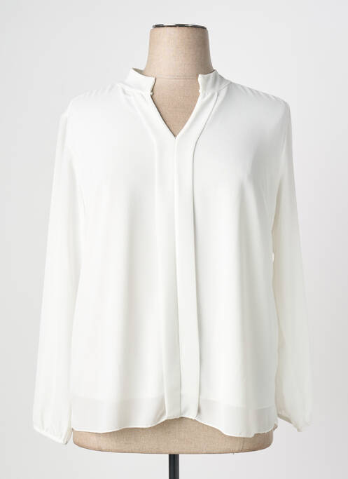 Blouse manches longues manches longues blanc QUATTRO femme