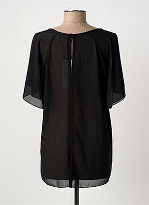Blouse manches courtes manches courtes noir QUATTRO femme