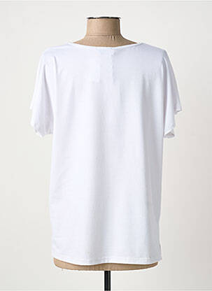 T-shirt imprimé fantaisie manches courtes blanc QUATTRO femme