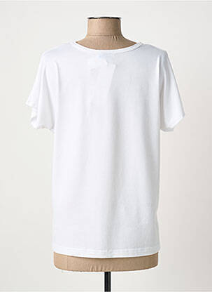 T-shirt imprimé fantaisie manches courtes blanc QUATTRO femme