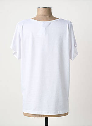 T-shirt imprimé fantaisie manches courtes blanc QUATTRO femme