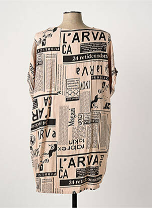 Tunique manches courtes coupe ample beige QUATTRO femme