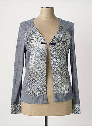 Veste casual coupe cintrée bleu QUATTRO femme