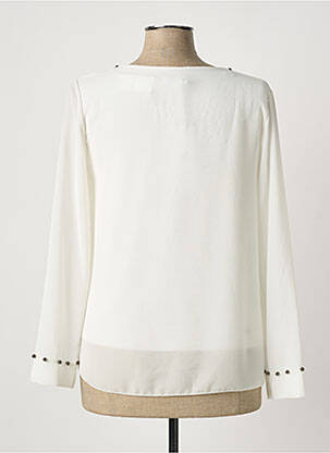 Blouse manches longues manches longues blanc QUATTRO femme