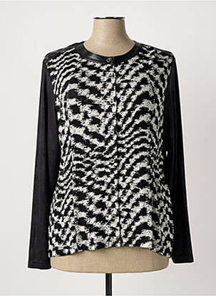 Gilet manches longues noir QUATTRO femme