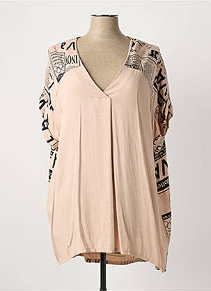 Tunique manches courtes beige QUATTRO femme