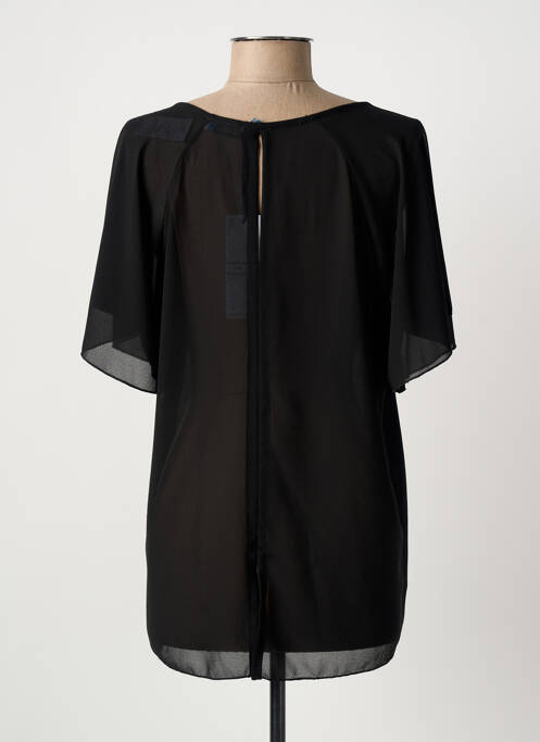 Blouse manches courtes manches courtes noir QUATTRO femme