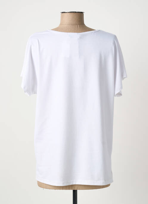 T-shirt imprimé fantaisie manches courtes blanc QUATTRO femme