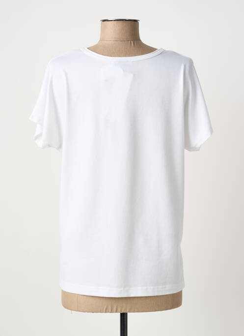 T-shirt imprimé fantaisie manches courtes blanc QUATTRO femme