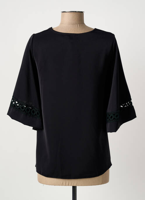 Blouse manches 3/4 manches 3/4 noir QUATTRO femme