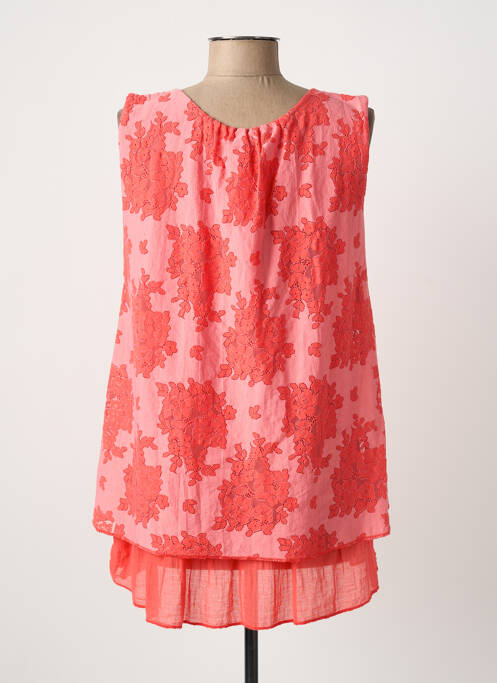 Top sans manche sans manche rouge QUATTRO femme