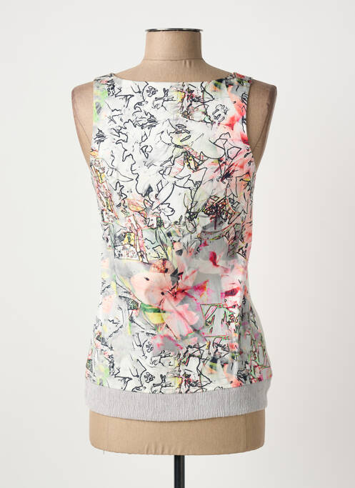 Débardeur stretch sans manche blanc QUATTRO femme