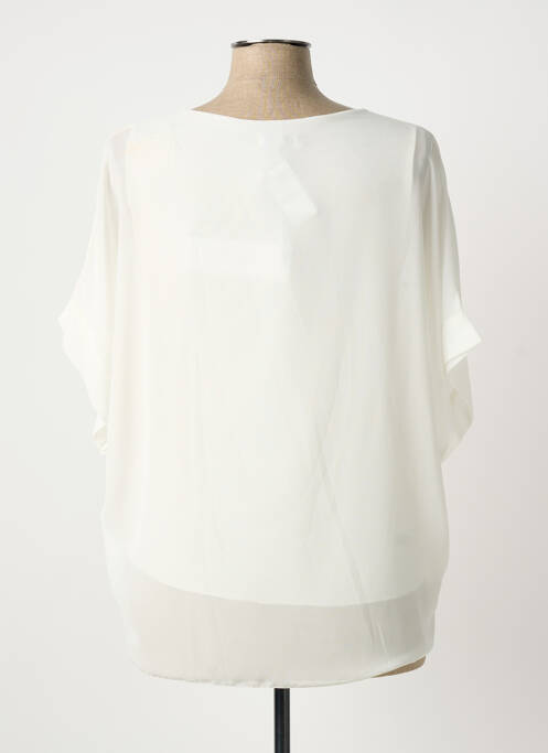 Blouse manches courtes manches courtes blanc QUATTRO femme