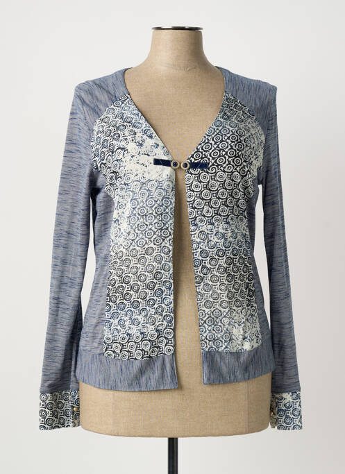 Veste casual coupe cintrée bleu QUATTRO femme
