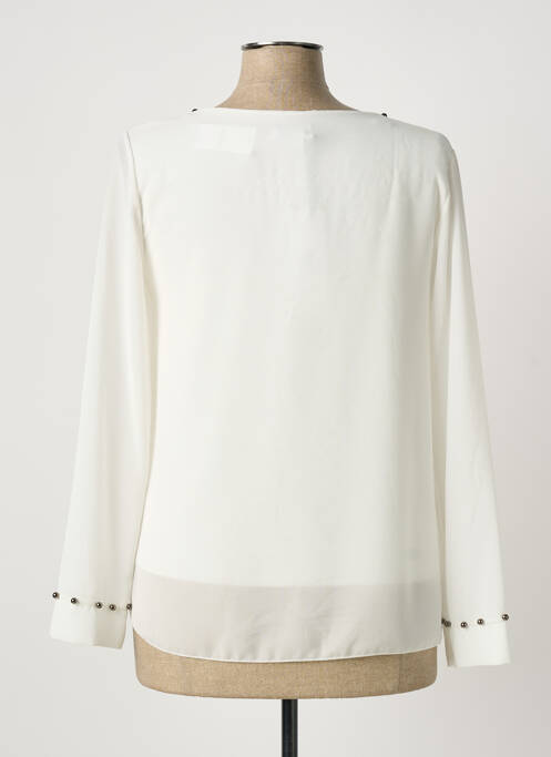 Blouse manches longues manches longues blanc QUATTRO femme