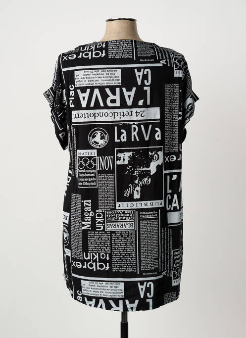 Tunique manches courtes noir QUATTRO femme