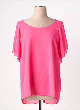 Blouse manches courtes manches courtes rose QUATTRO femme