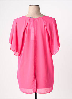 Blouse manches courtes manches courtes rose QUATTRO femme